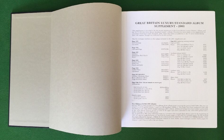 GB Stanley Gibbons  printed hingeless album II 1993-1996 with slipcase