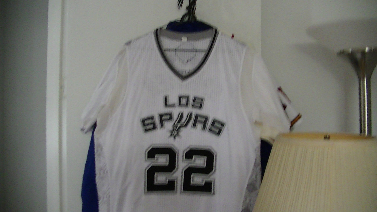 2014 Tiago Splitter GAME WORN/USED Adidas Latino Night White Home Jersey