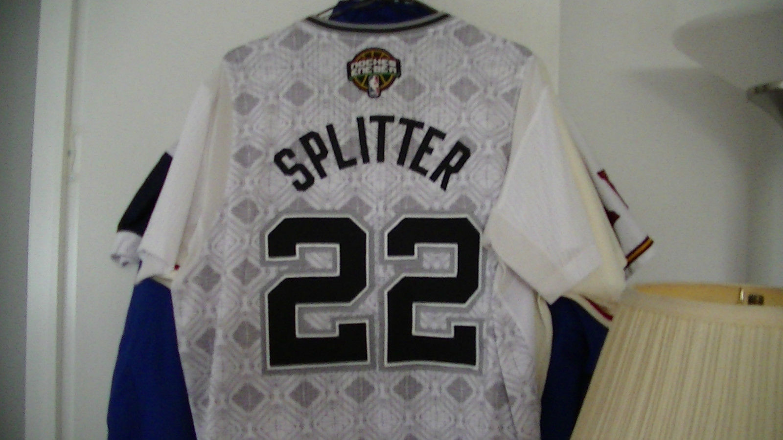 2014 Tiago Splitter GAME WORN/USED Adidas Latino Night White Home Jersey