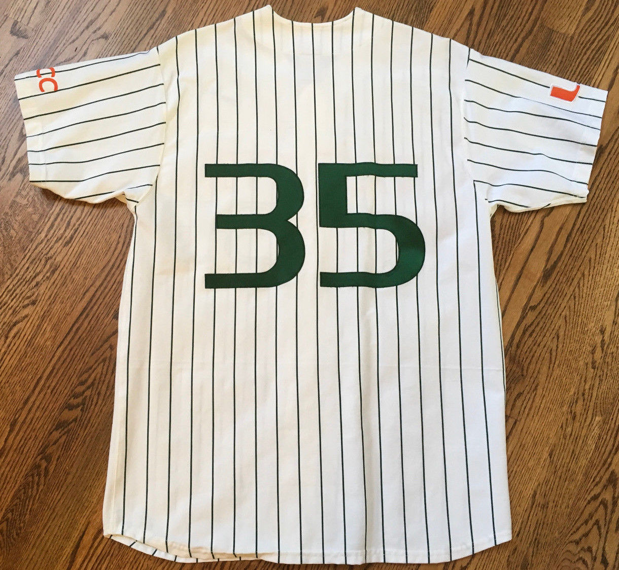 Miami Hurricanes Nike Authentic White Baseball Game Used / Issued Jersey