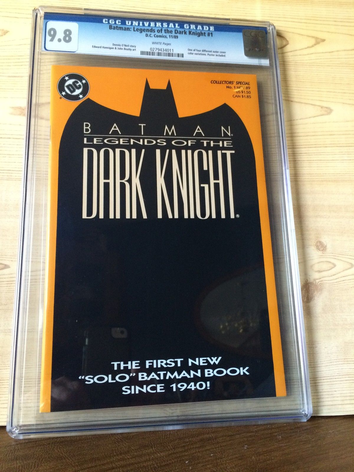 Batman: Legends of the Dark Knight #1 (Nov 1989, DC) CGC 9.8 NM/NM Orange cover