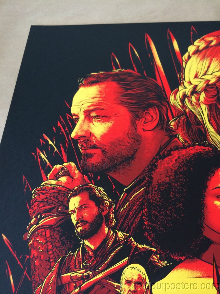 Game of Thrones House Targaryen - Joshua Budich poster print SIGNED #'d/200