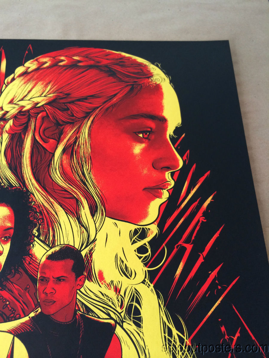 Game of Thrones House Targaryen - Joshua Budich poster print SIGNED #'d/200