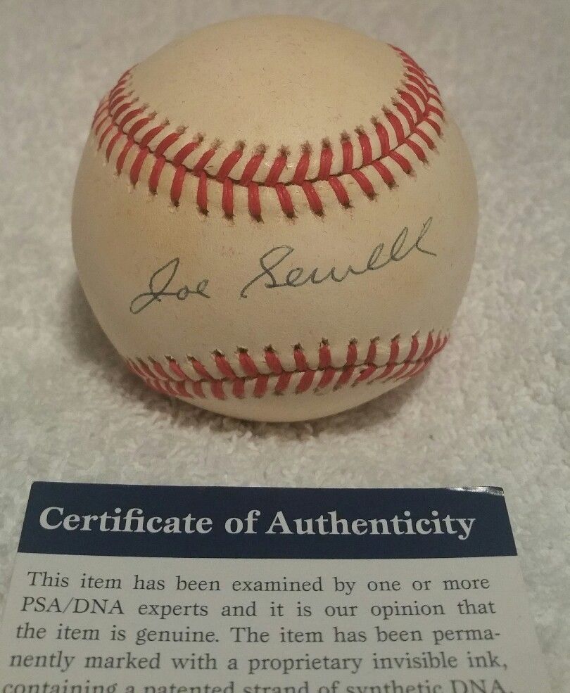 Joe Sewell HOF autograph signed official American League baseball with PSA COA