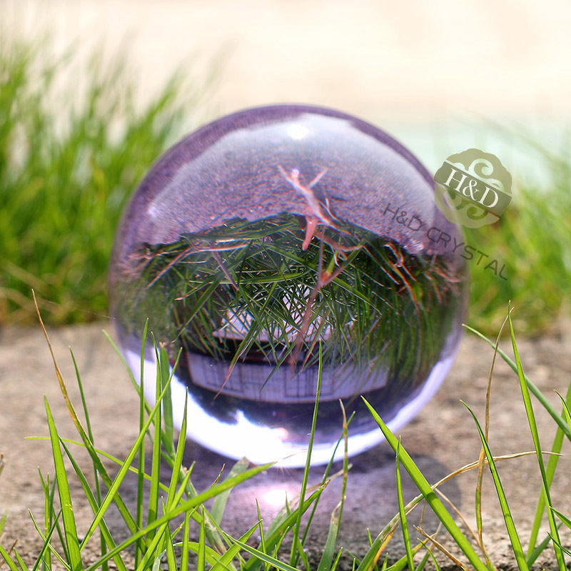 Asian Rare Natural Quartz Purple Magic Crystal Healing Ball Sphere 40mm + Stand