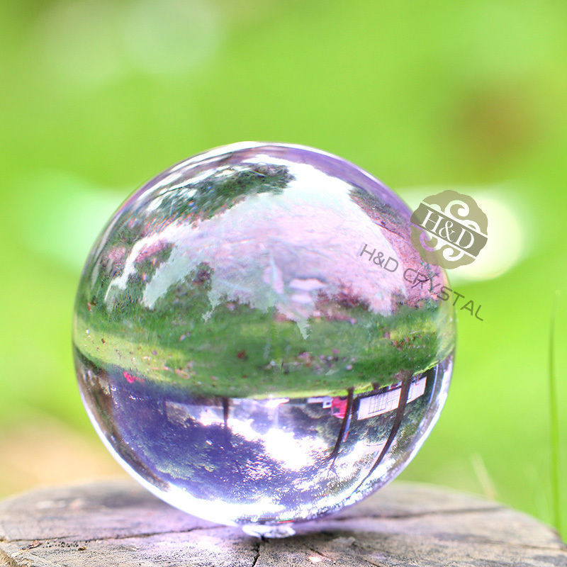 Asian Rare Natural Quartz Purple Magic Crystal Healing Ball Sphere 40mm + Stand