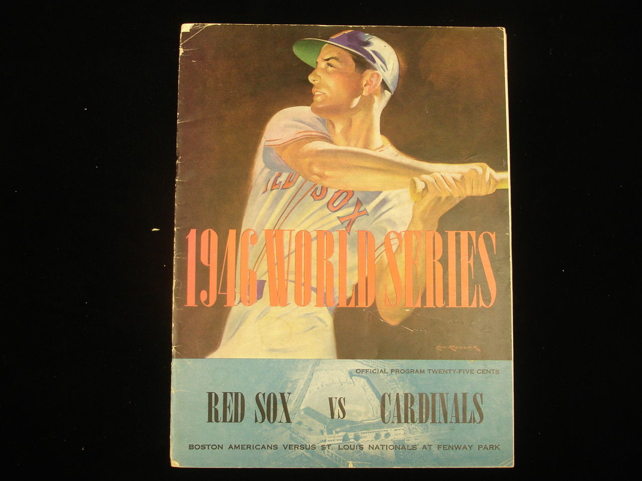 1946 World Series Game #3 Program Boston Red Sox vs. St. Louis Cardinals