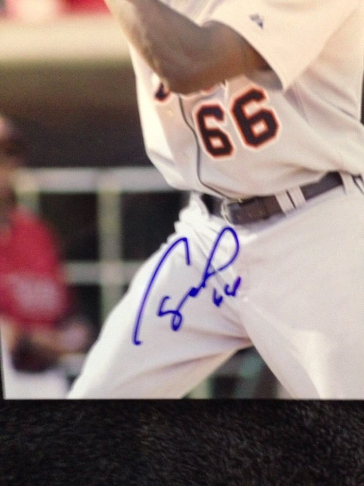 Cameron Maybin Signed Autographed 8 X 10 Baseball Picture Single Auto Photo