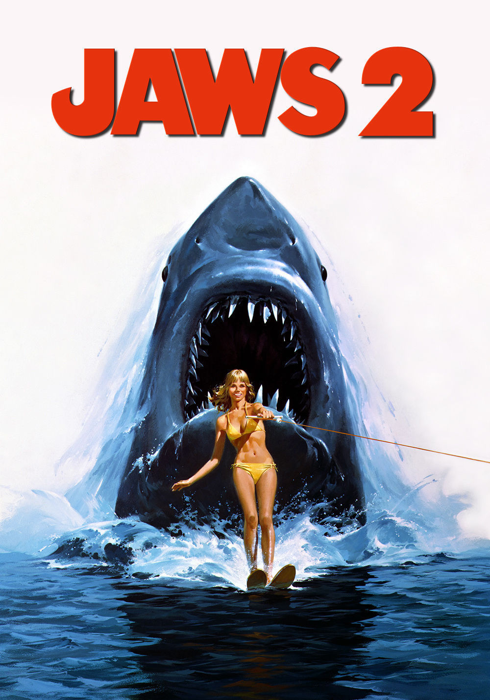 JAWS Movie Art Silk Poster Decor