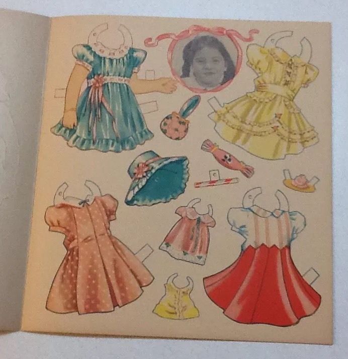 Dionne Quints CECILE Paper Dolls 1940 Merrill UNCUT