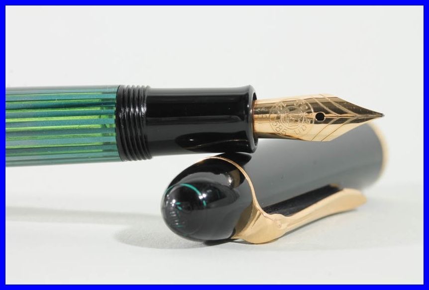 PELIKAN fountain pen with KEF GOLD NIB torpedo shaped 140 rare BALL EXTRA FINE