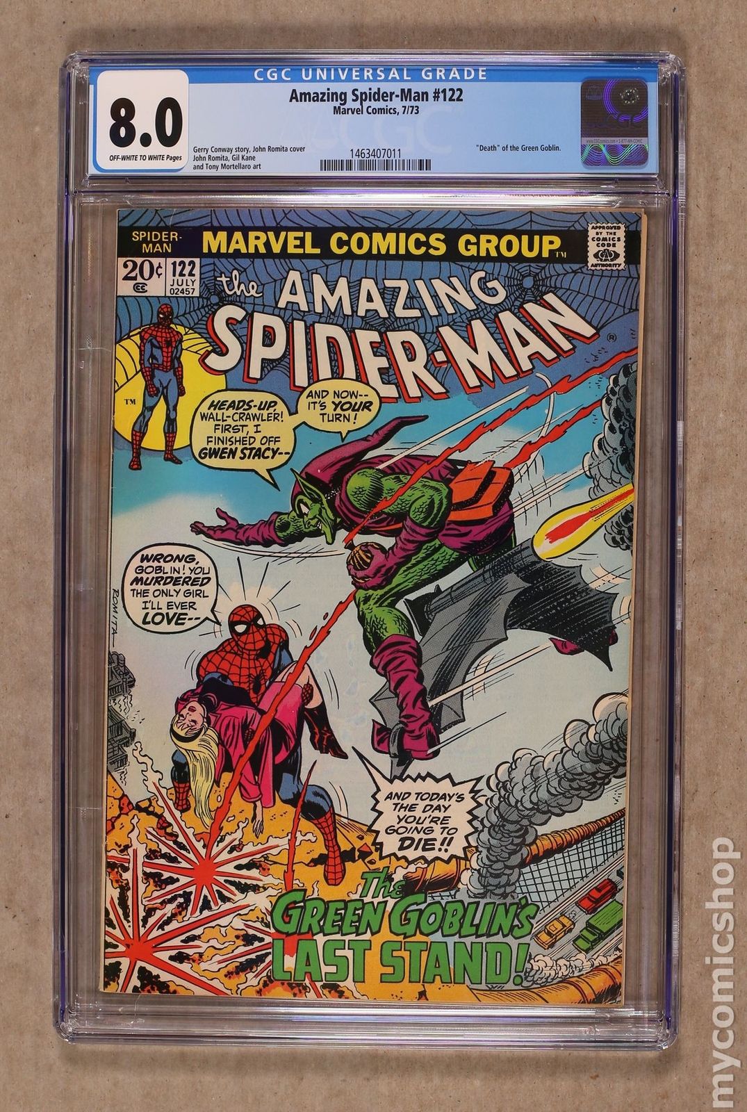 Amazing Spider-Man (1963 1st Series) #122 CGC 8.0 1463407011