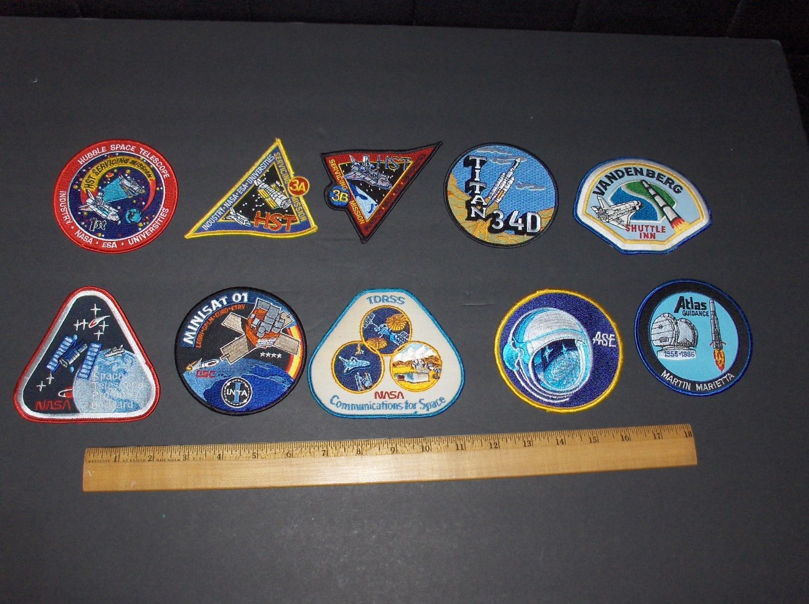 VINTAGE NASA 10 ITEM UNCOMMON RARE SPACE PATCH LOT #1