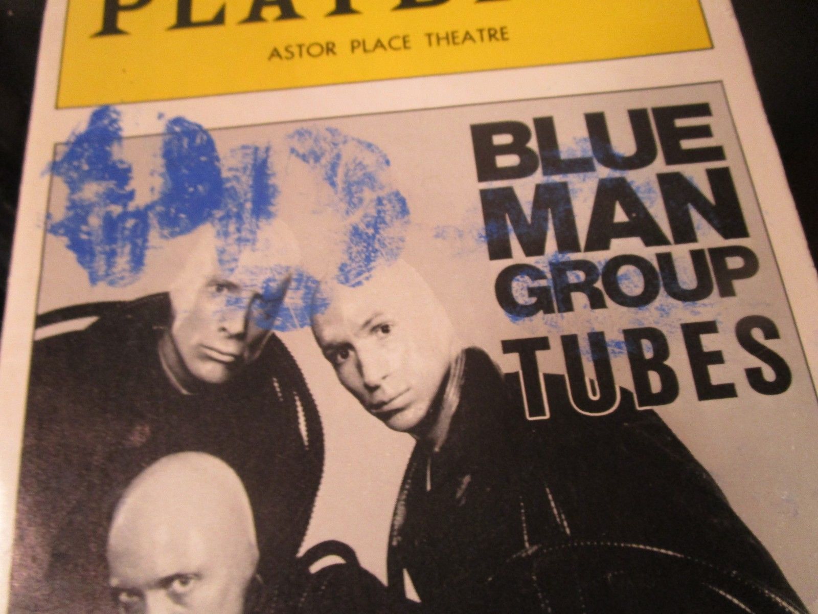 The Blue Man Group Playbill Broadway signed autographed rare