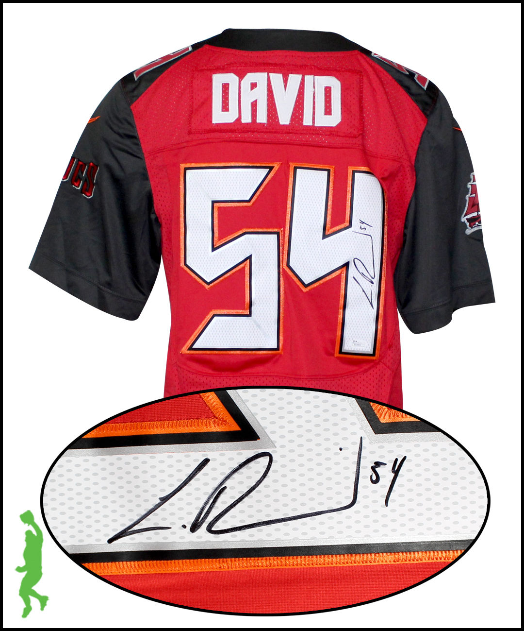 LAVONTE DAVID AUTOGRAPHED SIGNED BUCCANEERS JERSEY FOOTBALL BUCS JSA COA