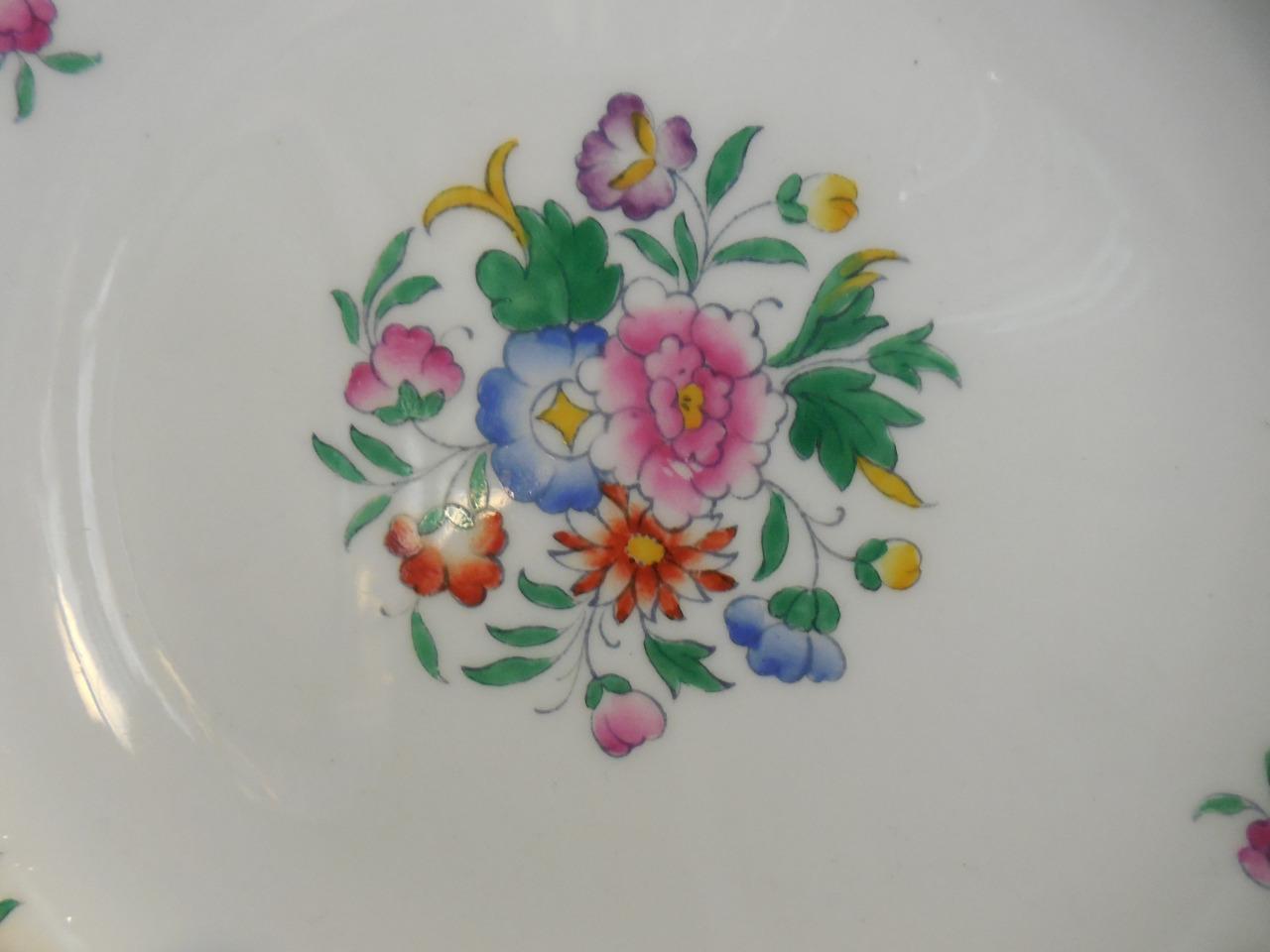 Wedgwood bone china hand painted floral 8" salad plate W284