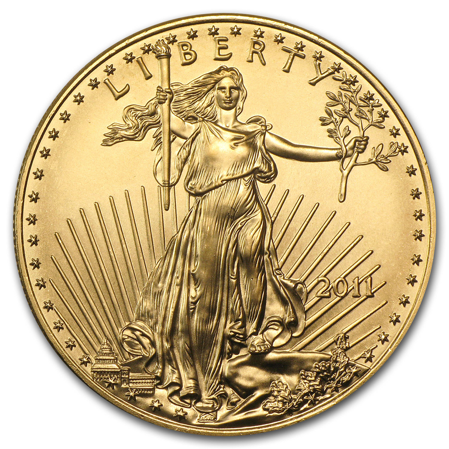 2011 1 oz Gold American Eagle BU - SKU #59146