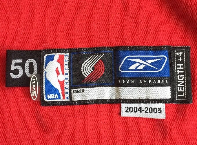 Portland Trailblazers Game Worn Used Jersey 2003-04 "Warren" READ!!!