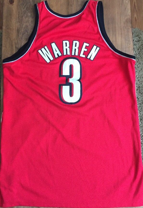 Portland Trailblazers Game Worn Used Jersey 2003-04 "Warren" READ!!!