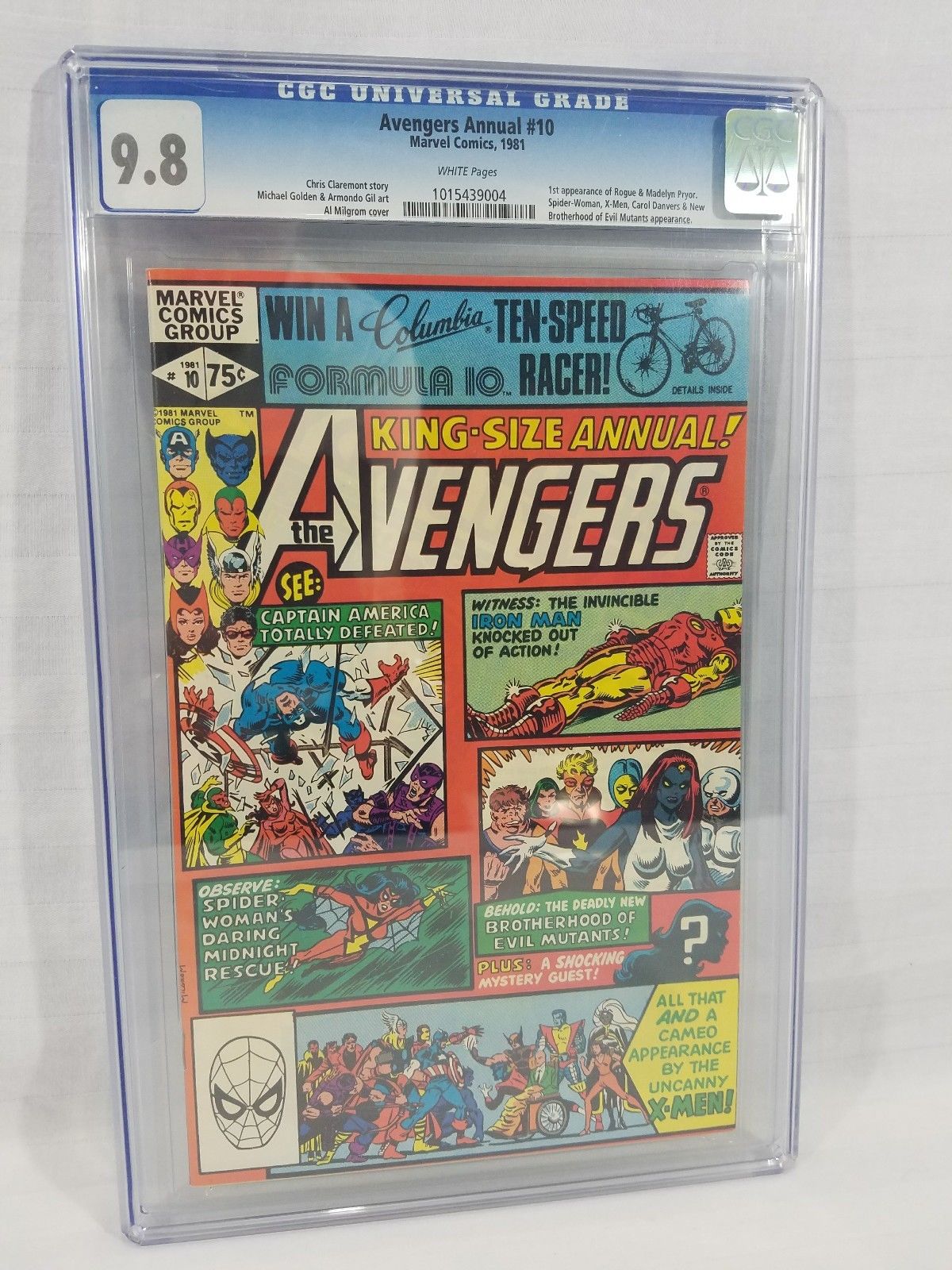 CGC 9.8 THE AVENGERS ANNUAL #10 1ST APPERANCE ROGUE NOV 1981 MARVEL COMICS X-MEN