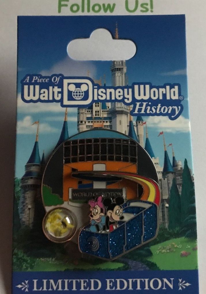 Piece of Walt Disney World History Mickey and Minnie World In Motion Disney Pin