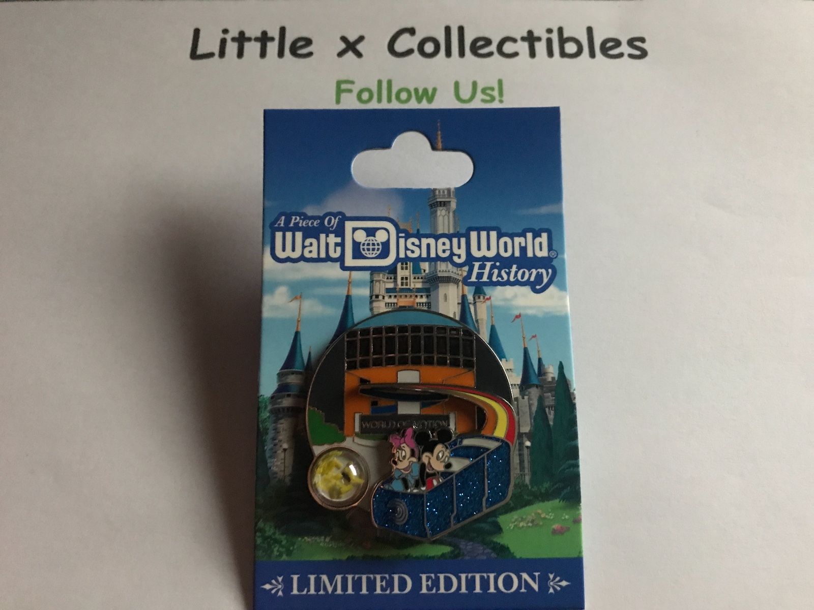 Piece of Walt Disney World History Mickey and Minnie World In Motion Disney Pin