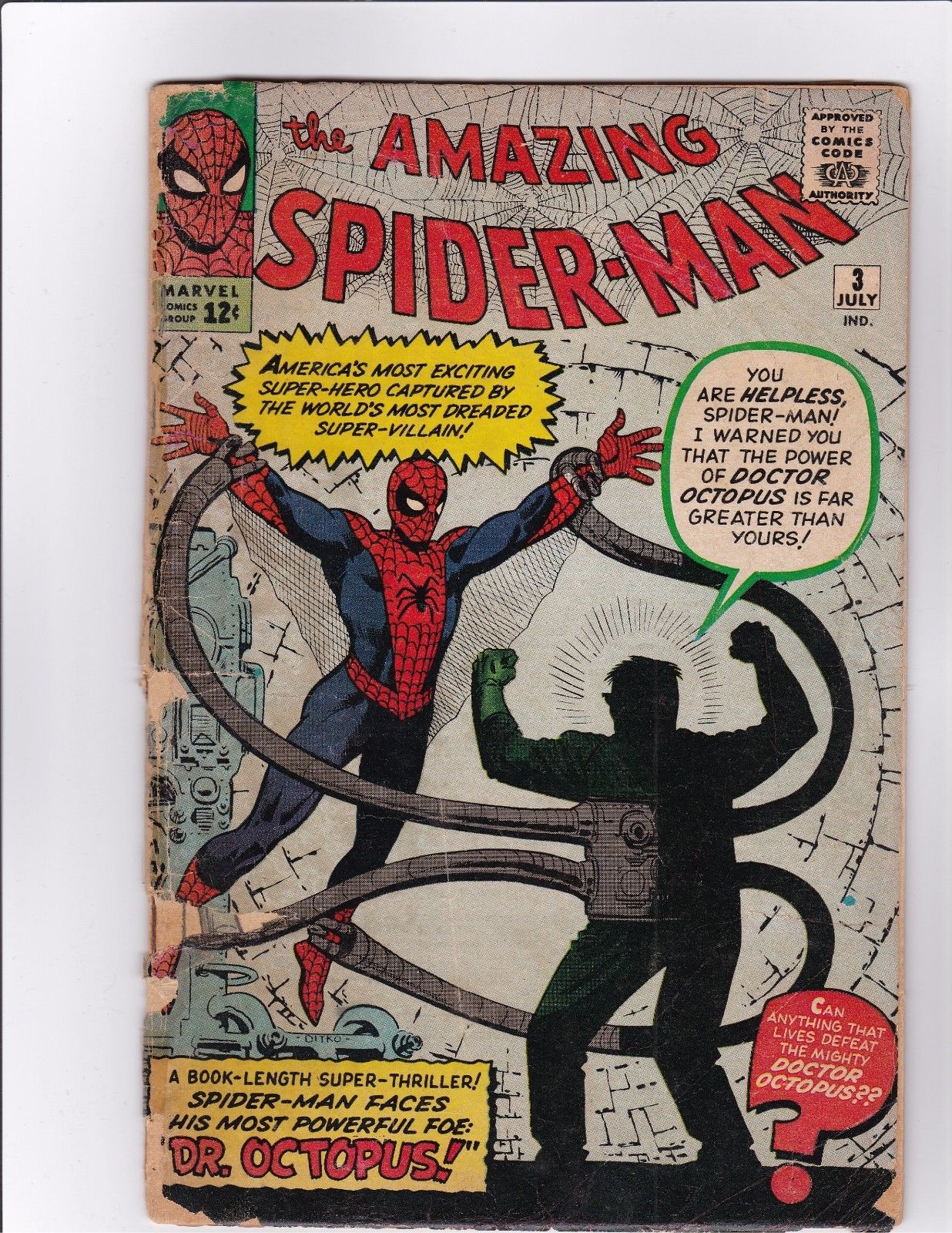 The Amazing Spider-Man #3 (Marvel) LOW GRADE! HIGH RES SCANS! SEE DESCRIPTION!