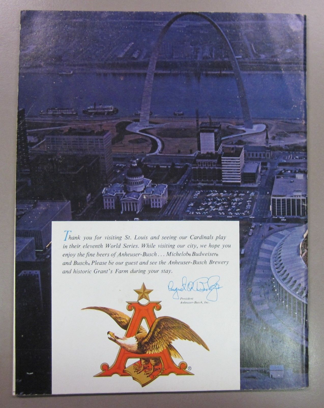 1967 World Series Program  Boston Red Sox vs St. Louis Cardinals