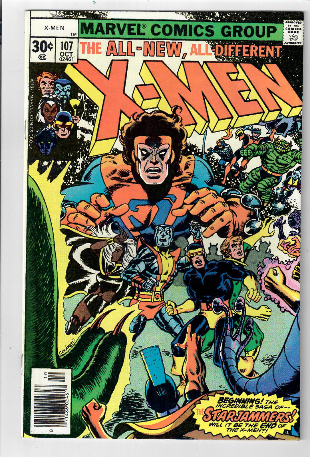 X-MEN #107 (UNCANNY) - Grade 9.4 - 1st appearance of the STARJAMMERS!