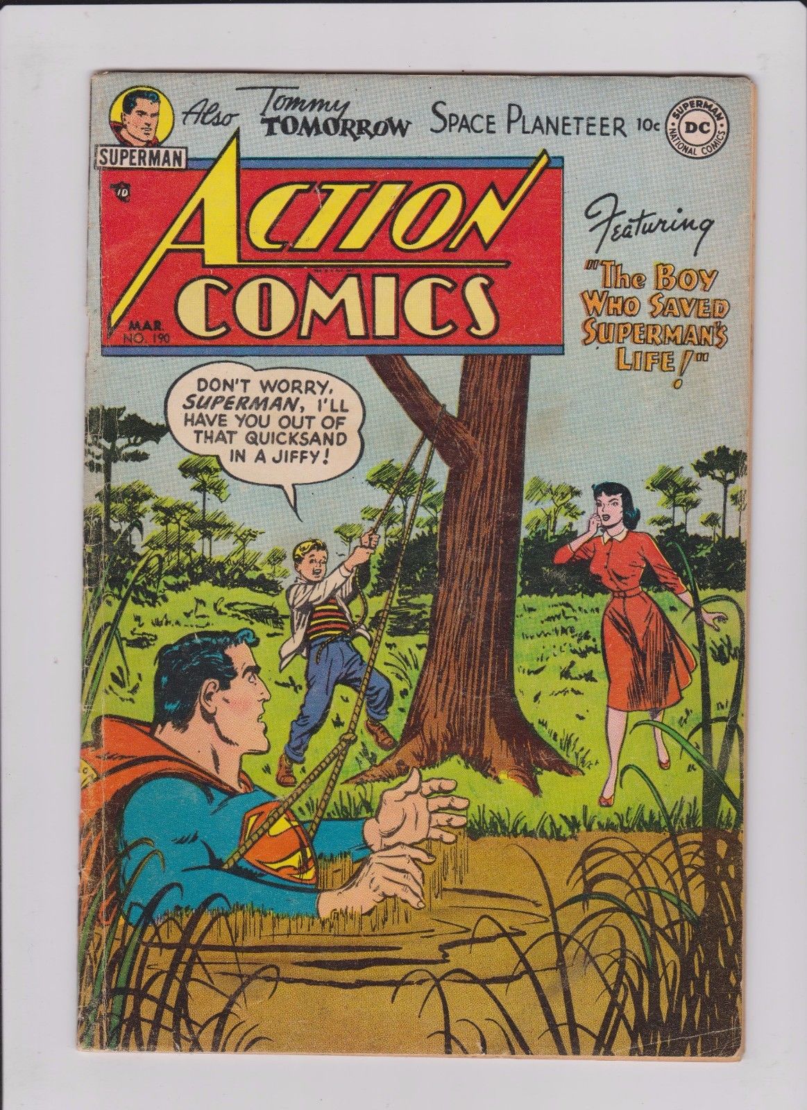 Action Comics #190 Golden Age Hard to Find! VG (Mar 1954, DC)