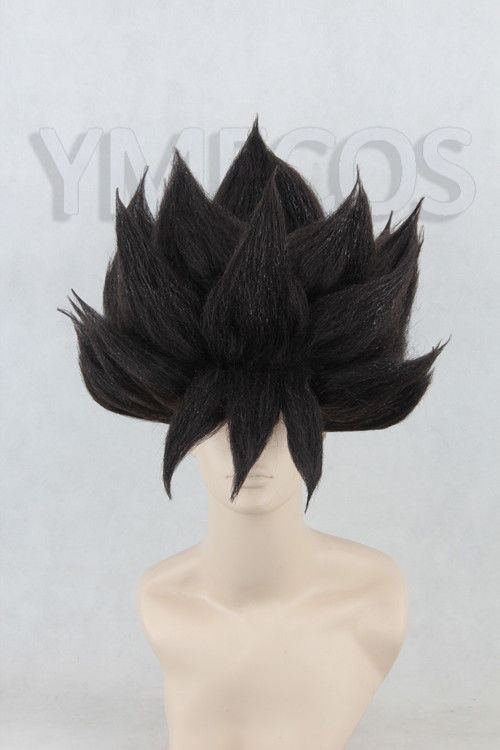 Dragon Ball Z GOKU Black Anime Cosplay Costume Wig +Free CAP