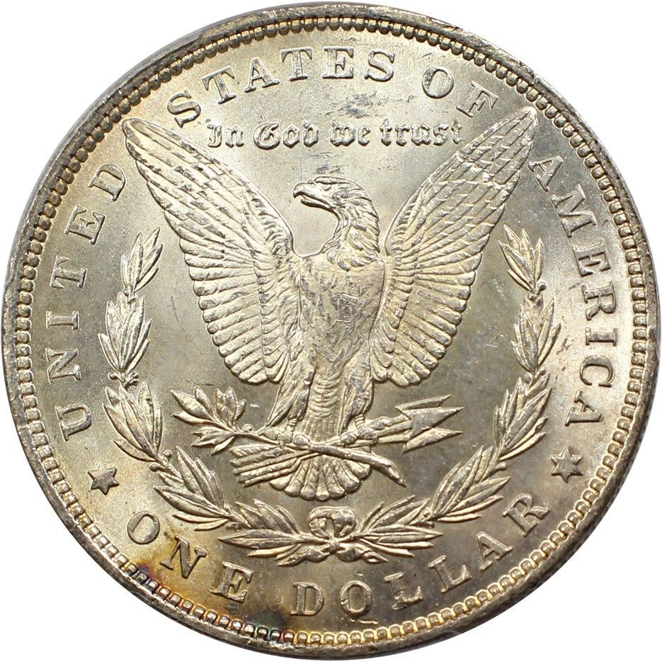 1893 $1 PCGS MS63 - Better Date P-Mint - Morgan Silver Dollar