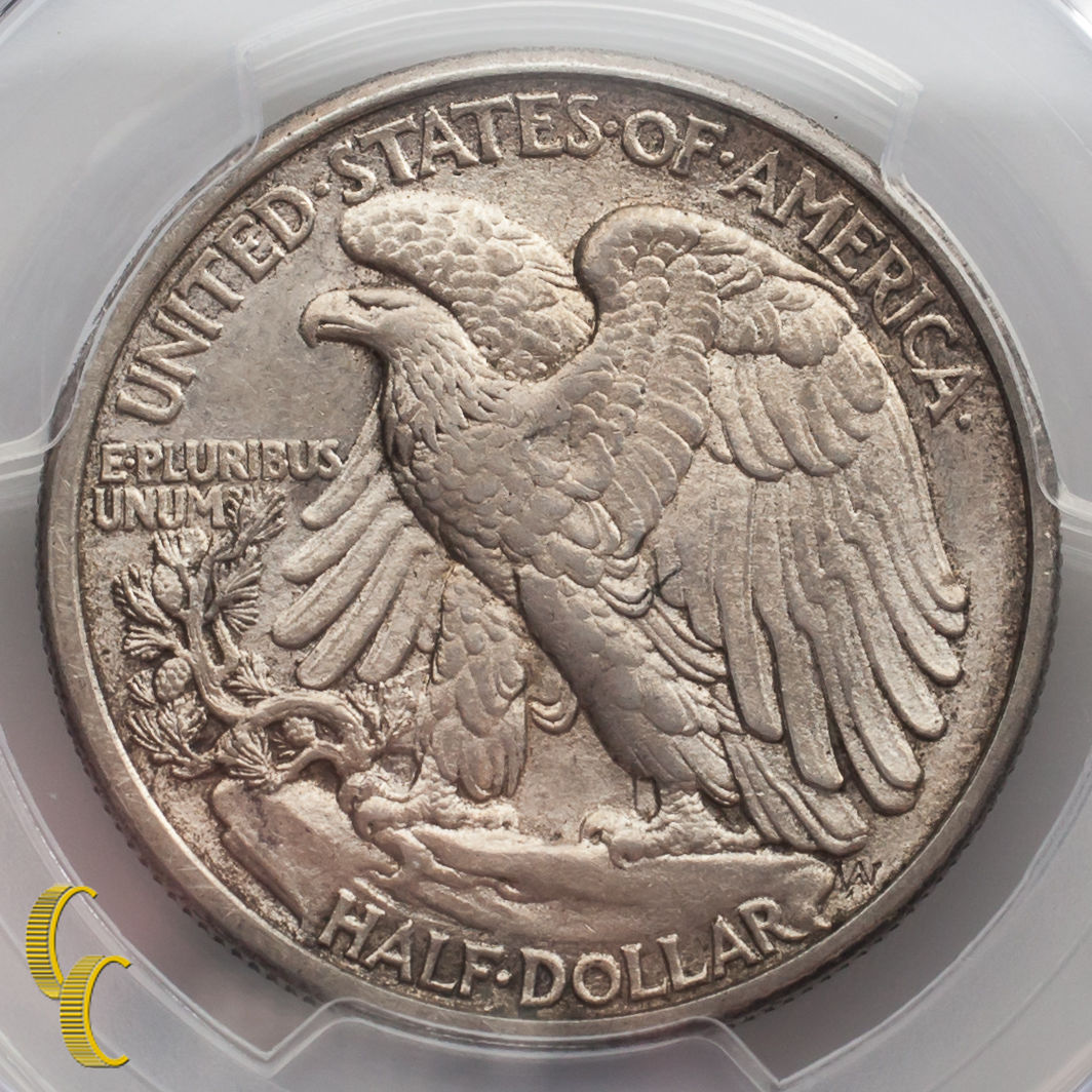 1916-S Silver Walking Liberty Half Dollar 50C PCGS Graded AU58