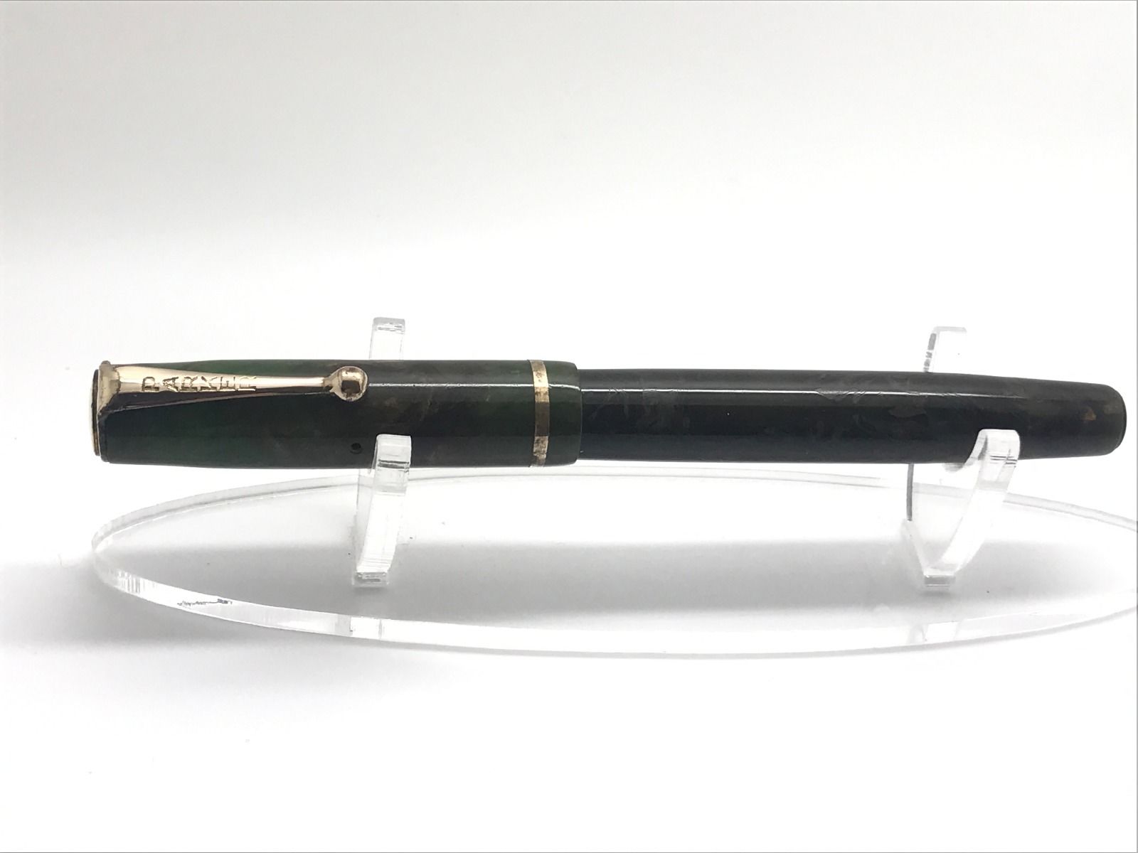 Vintage Early Parker , Fountain pen, Jade, 14k Nib, serviced,c1926, Rare!