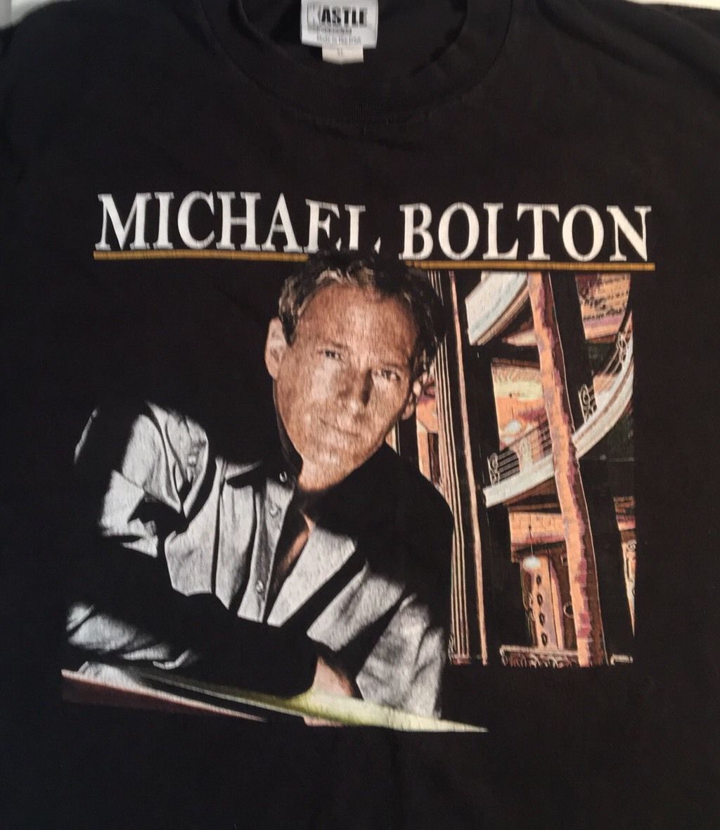 Vintage Michael Bolton Concert Symphony Tour 2001 T Shirt Size XL Mens Rare