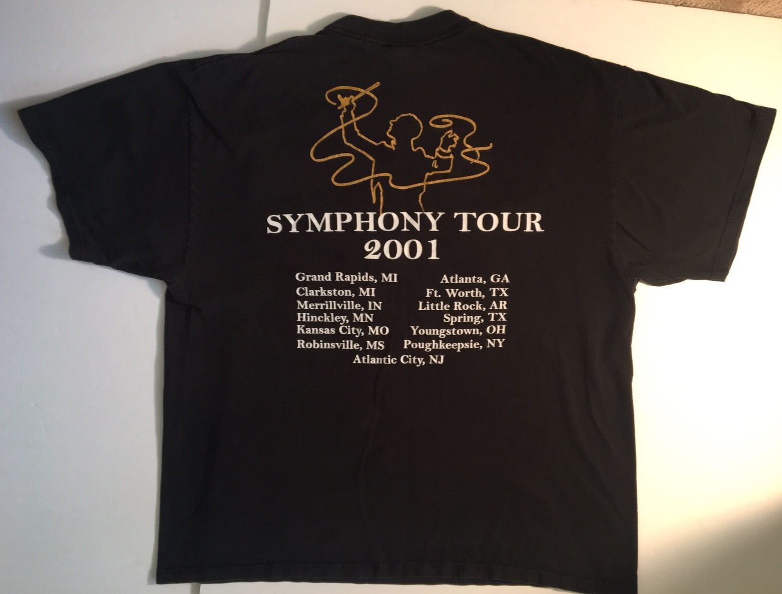 Vintage Michael Bolton Concert Symphony Tour 2001 T Shirt Size XL Mens Rare