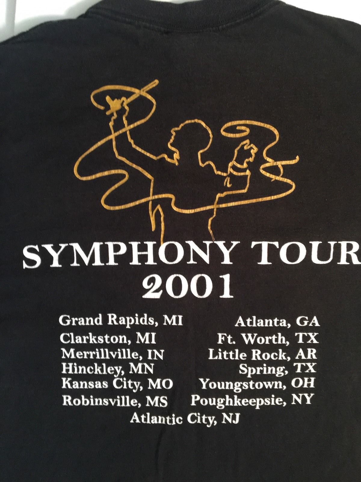 Vintage Michael Bolton Concert Symphony Tour 2001 T Shirt Size XL Mens Rare