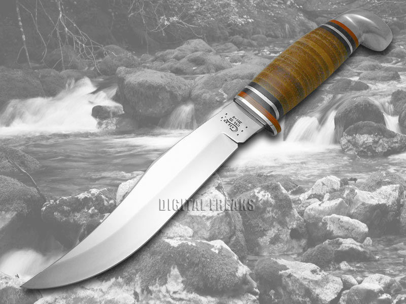 CASE XX Polished Leather 6' Fixed Blade Hunter Stainless Knives Knife