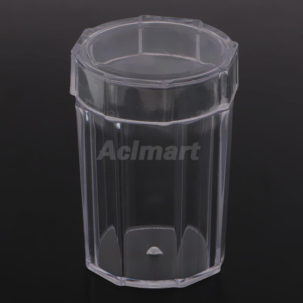 Durable Clear Coin Box Coin Display Holder Container for Small Coins Storage