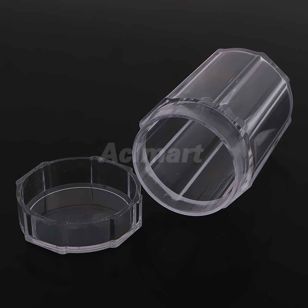 Durable Clear Coin Box Coin Display Holder Container for Small Coins Storage