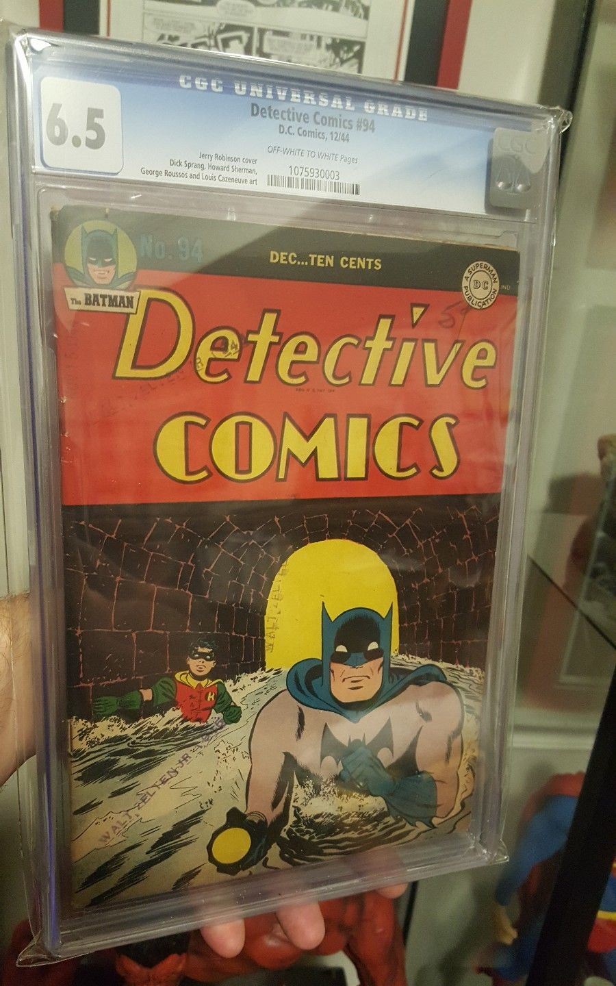 Detective Comics #94 Dec 1944 DC Batman Comic CGC 6.5 RARE