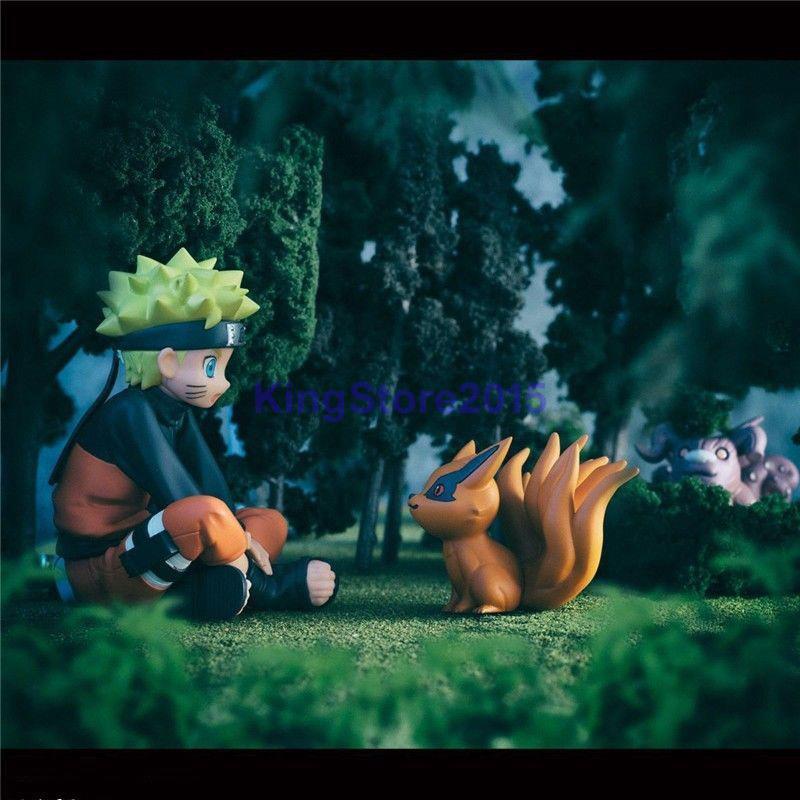 Anime Naruto Shippuden Uzumaki & Tailed Beast 10pcs Set PVC Figure No Box