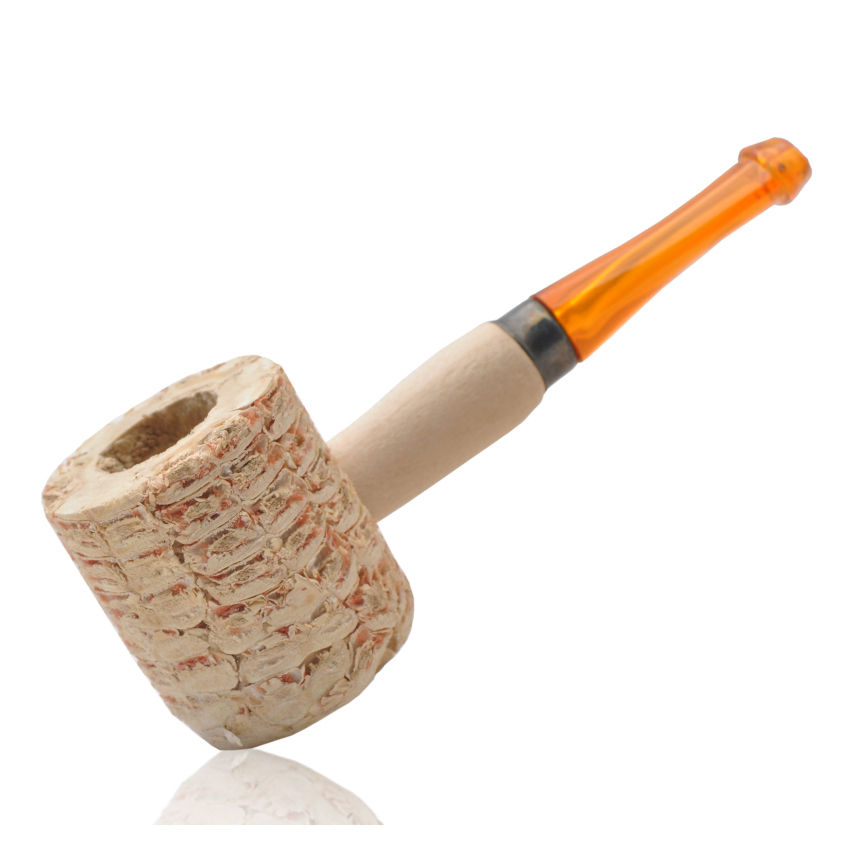 Corn Cob Smoking Tobacco Pipe Enchase Cigarettes Cigar Pipes Wood Handle Gift