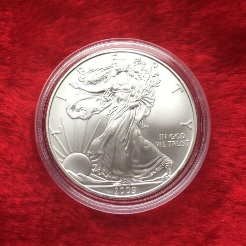 2009 Silver American Eagle. 1oz Pure Silver. BU CONDITION!!.