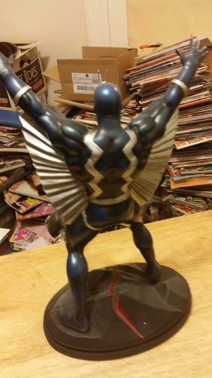 Bowen Designs Black Bolt from the Inhumans Marvel painted statue- OUT OF THE BOX