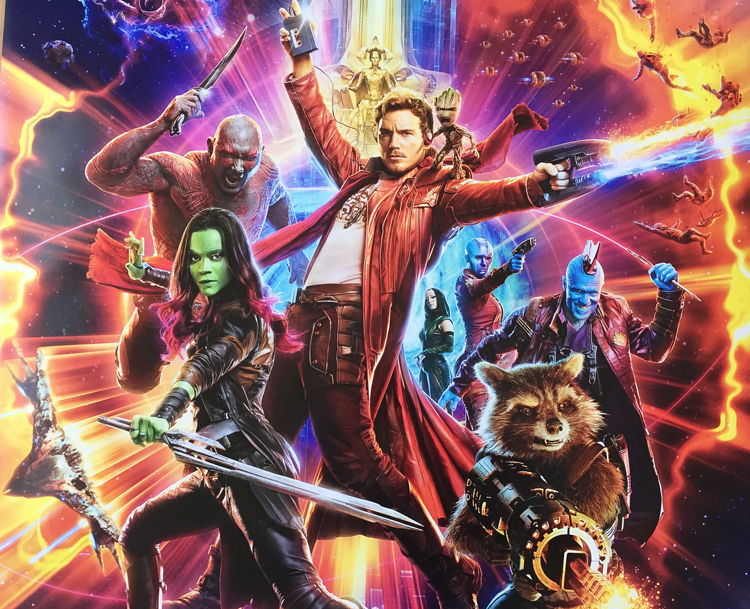 GUARDIANS OF THE GALAXY Vol. 2 MOVIE POSTER 2 Sided ORIGINAL INTL FINAL 27x40