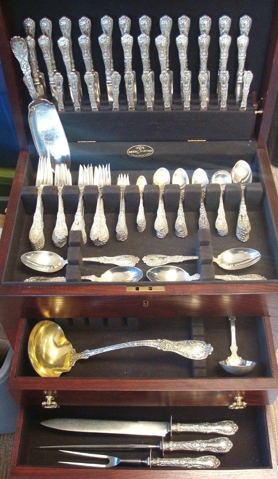 Paris by Gorham Sterling Silver Flatware Set Art Nouveau Cherubs