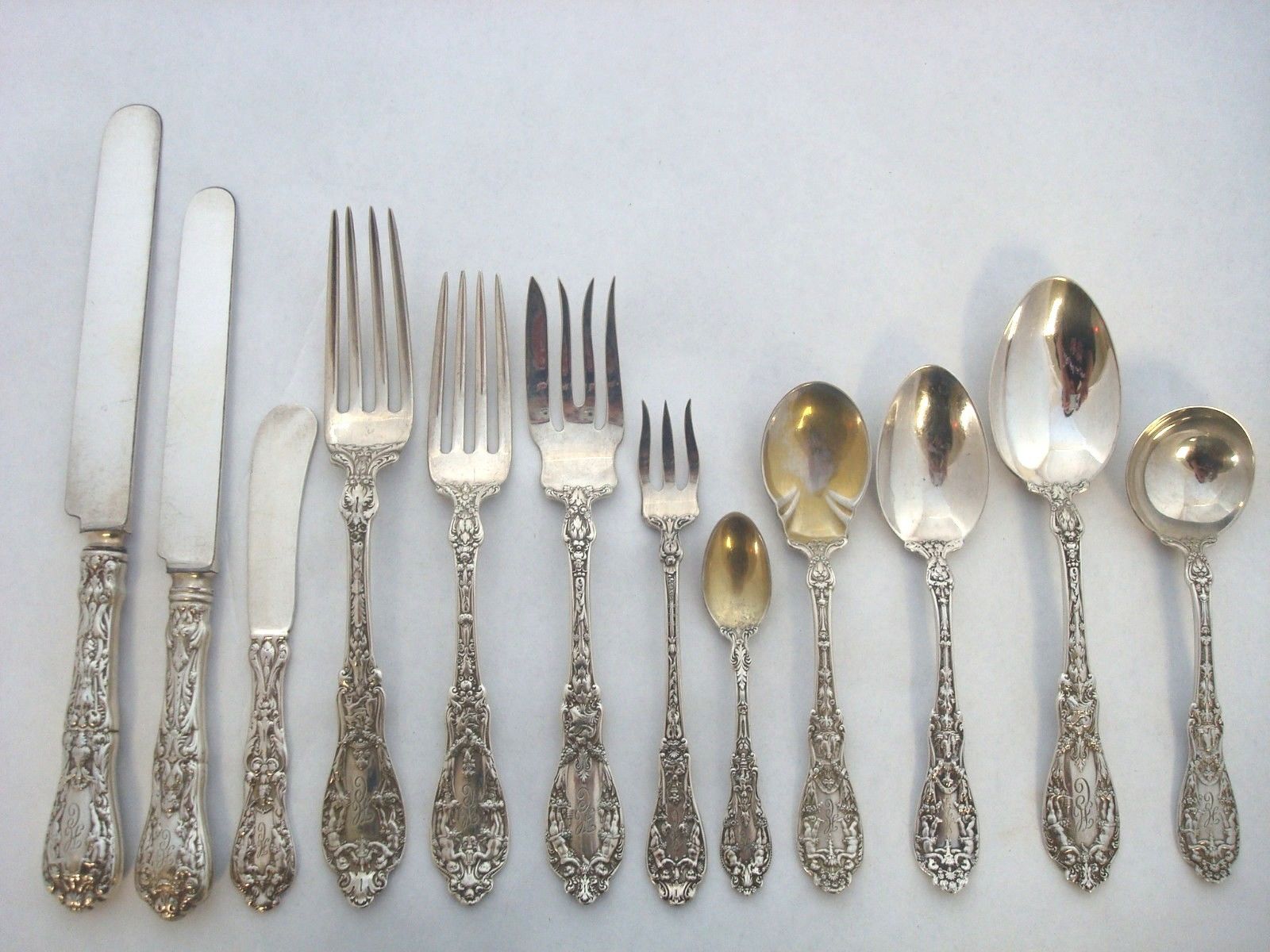 Paris by Gorham Sterling Silver Flatware Set Art Nouveau Cherubs