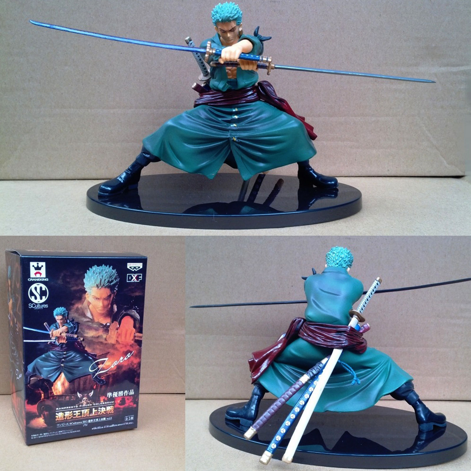 Anime One Piece Roronoa Zoro Dolls Action Figure PVC Figurine Toys Decoration