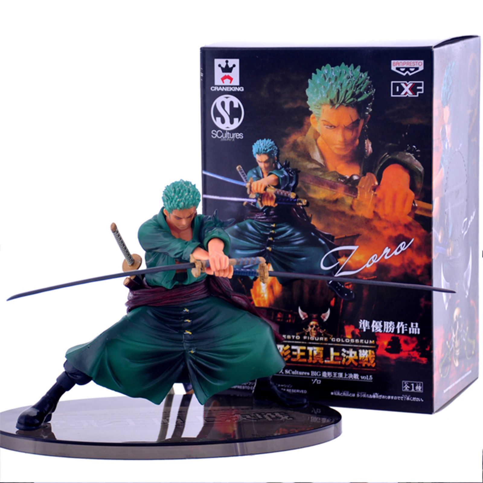 Anime One Piece Roronoa Zoro Dolls Action Figure PVC Figurine Toys Decoration